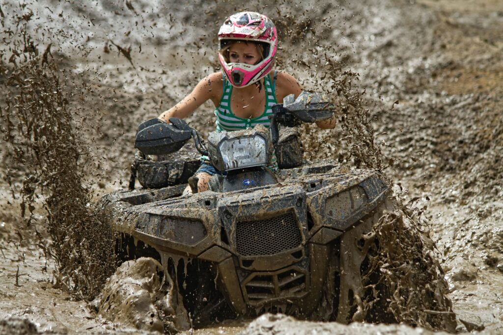 Quad ATV in Mud